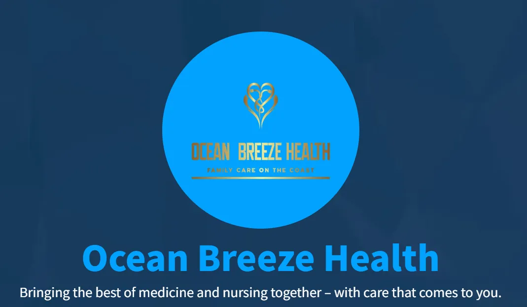 Ocean Breeze Health logo, bringing the best of medicine and nursing together